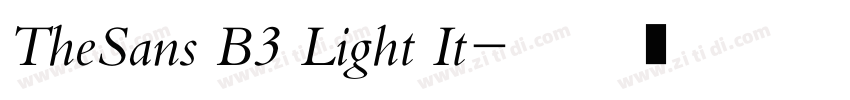 TheSans B3 Light It字体转换